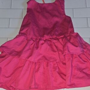 Crewcuts Vibrant Pink Layered Kids Dress